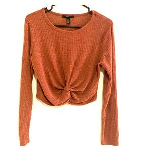 Forever 21 Long Sleeve Crop Top